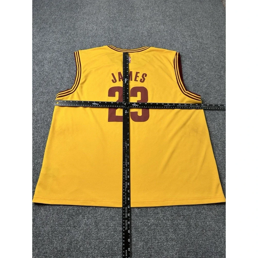 Mens‎ Basketball Adidas Cleveland Cavaliers James #23 Yellow Jersey, Size XL